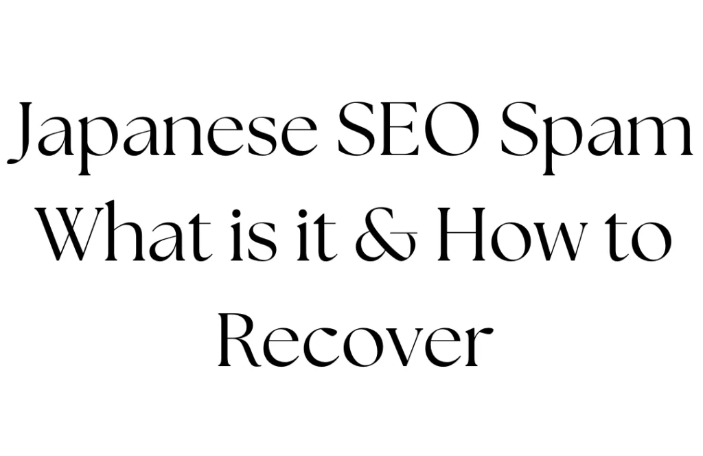 japanese seo spam